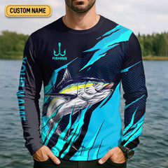 Maxcorners The Tuna Is Calling I Must Go Tuna Fishing SPF Shirt For Men, Fishing Gifts For Men, Fishing Shirts For Men