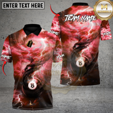 Maxcorners Stormbound 8 Ball Billiards Multicolor Customized Name, Team Name 3D Shirt
