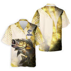 Maxcorners Bass Fishing Shirt, SPF Shirt For Men, Custom Fishing Shirt, Gift For Fisherman, Mens Casual Shirts