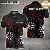 Maxcorners Darts Dartboard Galaxy Multicolor Customized Name, Team Name 3D Shirts
