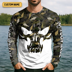 Maxcorners Deep Ocean Fishing SPF Shirt For Men, Camouflage Fishing Shirts, Fishing Gifts For Men, Men's Fishing Shirt