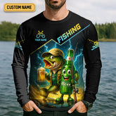 Maxcorners Don't Bother Me While I'm Fishing Unless You Brought Beer Funny Fishing Shirt, SPF Shirt, Fishing Shirts For Men