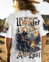 Maxcorners Not All Who Wander Are Lost Sloth Compass All Over Print LM2101