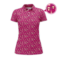 Maxcorners American Tatas Funny Golf Shirt, Pattern Golf Polos, Crazy Golf Shirts For Men