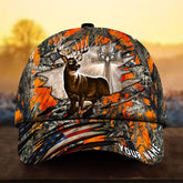 Maxcorners Jesus In My Heart Deer Hunting Camo Pattern 3D Multicolor Personalized Cap