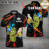 Maxcorners 3D Funny Pickleball Customized Name, Team Name 3D Polo Shirt