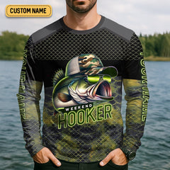 Maxcorners Weekend Hooker Camouflage Fishing Shirts, Fishing UPF Shirts, Men's Fishing Shirts Long Sleeve