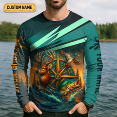 Maxcorners Fishing Solves Most Of My Problems Sky Star Pattern Fishing UPF Shirts, Fishing And Hunting SPF Shirt For Men