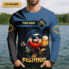 Maxcorners I Just Wanna Drink Beer And Jerk My Rod SPF Shirts, Fishing Shirts For Men, Funny Fisherman Gift