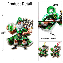 Maxcorners Custom Name Scotland Ornament, Christmas Gift for Scotland Lover 2D Flat LM2211