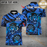 Maxcorners Streetwear Tiger With Dartboard Design Multioptions Personalized Name, Team Name Unisex 3D Shirts