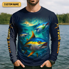 Maxcorners Beyond The Break Funny Fishing Shirt, Fishing UPF Shirts, Gift For Fisherman, Men's Fishing Shirt