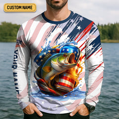 Maxcorners Don't Bother Me While I'm Fishing Beer Patriotic Fishing Shirt, SPF Shirt For Men, Funny Fishing Shirt