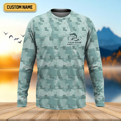 Maxcorners Florida Camo Fishing UPF Shirts, Performance Fishing Shirts, Fishing Gifts For Men, Men's Fishing Shirt