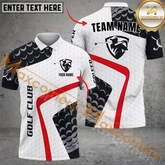 Maxcorners Golf Club Player Multicolor Option Customized Name, Team Name 3D Polo Shirt