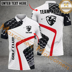 Maxcorners Golf Club Player Multicolor Option Customized Name, Team Name 3D Polo Shirt