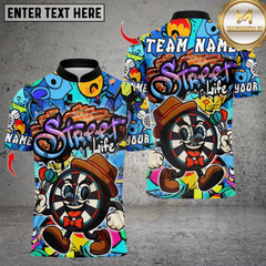 Maxcorners Darts Graffiti Mr Dartboard Multicolor Customized Name, Team Name 3D Shirts