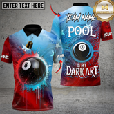 Maxcorners 8 Ball Wizard Billiards Multicolor Customized Name, Team Name 3D Shirt