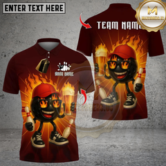 Maxcorners Bowling Funny Ball Beer Party Multioptions Personalized Name, Team Name Unisex 3D Shirts