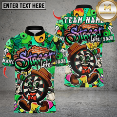 Maxcorners Darts Graffiti Mr Dartboard Multicolor Customized Name, Team Name 3D Shirts