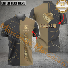 Maxcorners Golf Lover Multicolor Option Customized Name, Team Name 3D Polo Shirt