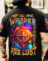 Maxcorners Not All Who Wander Are Lost Compass All Over Print LM2101
