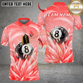 Maxcorners Billiard 8 Ball Ice Frozen Magic Personalized Name Shirt (4 Colors)