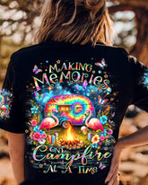 Maxcorners Making Memories One Campfire At A Time Flamingo All Over Print LM2101