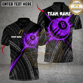 Maxcorners Billiards Bloodcore 8 Strike Multicolor Customized Name, Team Name 3D Shirt