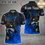 Maxcorners Darts Savage Wolf Multicolor Customized Name, Team Name 3D Shirts