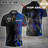 Maxcorners Darts Crimson Ninja Multioptions Personalized Name, Team Name Unisex 3D Shirts