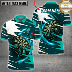 Maxcorners Darts Ribbon Color Multicolor Options Personalized Name, Team Name 3D Shirt