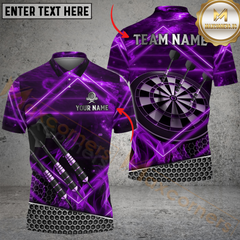 Maxcorners Darts Lightning Tech Net Multicolor Customized Name, Team Name 3D Shirts