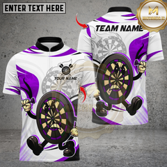 Maxcorners Darts Cartoon Angry Dartboard Multicolor Customized Name, Team Name 3D Shirts