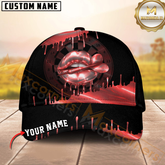 Maxcorners Darts Neon Holographic Lips Dartboard Multicolor Option Personalized Name 3D Cap