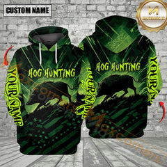 Maxcorners Green Hog Hunting Custom Name All Over Print Shirt
Best Gift For Hunter
