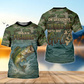 Maxcorners On Weekends I Hook Up With Big Girls Camo Bass Fishing Shirt, Funny Fishing Shirt, Fishing Shirts For Men