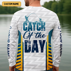 Maxcorners Catch Of The Day Funny Fishing Shirts For Men, SPF Shirt For Men, Funny Fishing Shirt, Gift For Fisherman