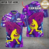 Maxcorners Pickleball Player Customized Name, Team Name 3D Polo Shirt