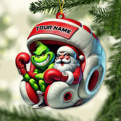 Maxcorners Custom Name Boxing Ornament, Christmas Gift for Boxing Lover 2D Flat LM2111