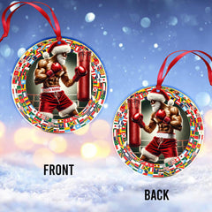 Maxcorners Custom Name Boxing Ornament, Christmas Gift for Boxing Lover 2D Flat LM2211