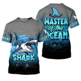 Maxcorners Shark Fishing UPF Shirts, Shark Master of The Ocean, Funny Fishing Shirt, Gift For Fisherman