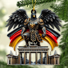 Maxcorners Custom Name Germany Ornament, Christmas Gift for Germany Lover5 2D Flat LM2111