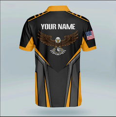 Maxcorners Eagle Billiard Personalized 3D Unisex Shirt