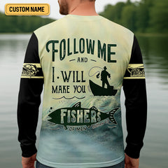 Maxcorners And I Will Make You Fishers Of Men Christian Fishing SPF Shirt For Men, Gift For Fisherman