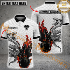 Maxcorners Ball And Pins Snake Bowling Jersey Multicolor Options Personalized Name, Team Name 3D Shirt