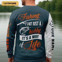 Maxcorners Tackle Bait Fishing UPF Shirts, Men's Fishing Shirts Long Sleeve, Presents For Fishermen, Men's Fishing Shirt
