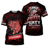 Maxcorners He’s the Master Baiter & I’m the Dirty Hooker SPF Shirts, Fishing Shirts For Men, Fisherman Gift