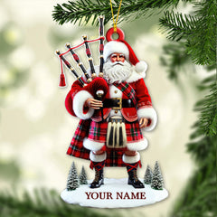 Maxcorners Custom Name Scotland Ornament, Christmas Gift for Scotland Lovers 2D Flat LM2111