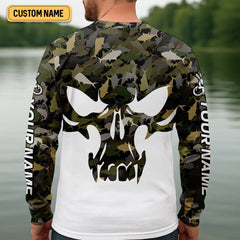 Maxcorners Deep Ocean Fishing SPF Shirt For Men, Camouflage Fishing Shirts, Fishing Gifts For Men, Men's Fishing Shirt